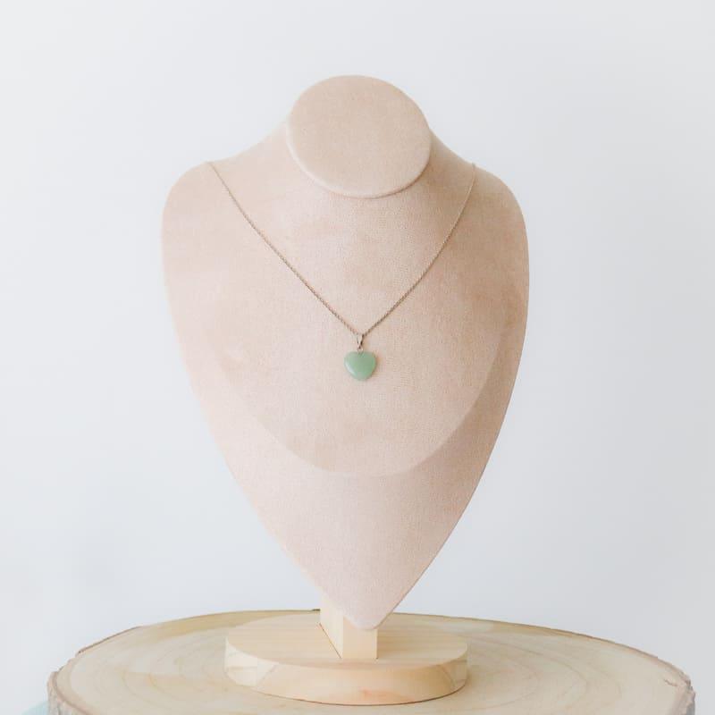 Pendentif | Coeur en Aventurine verte