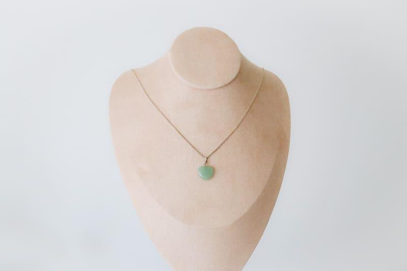Pendentif | Coeur en Aventurine verte