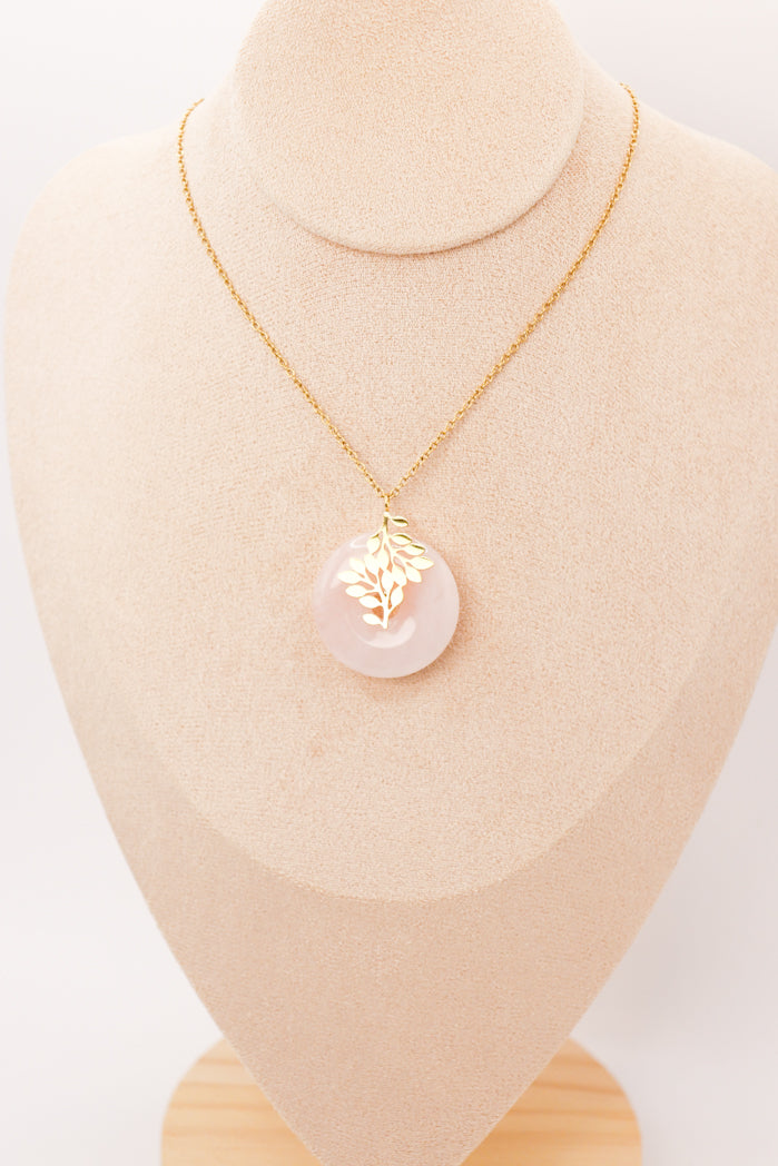 Pendentif | "Vie d'amour" en Quartz rose