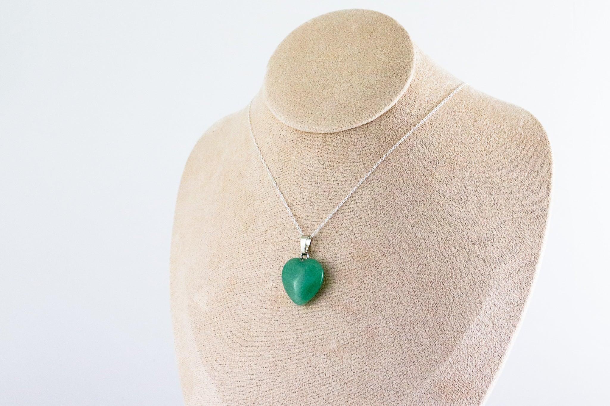 Pendentif | Coeur en Aventurine verte