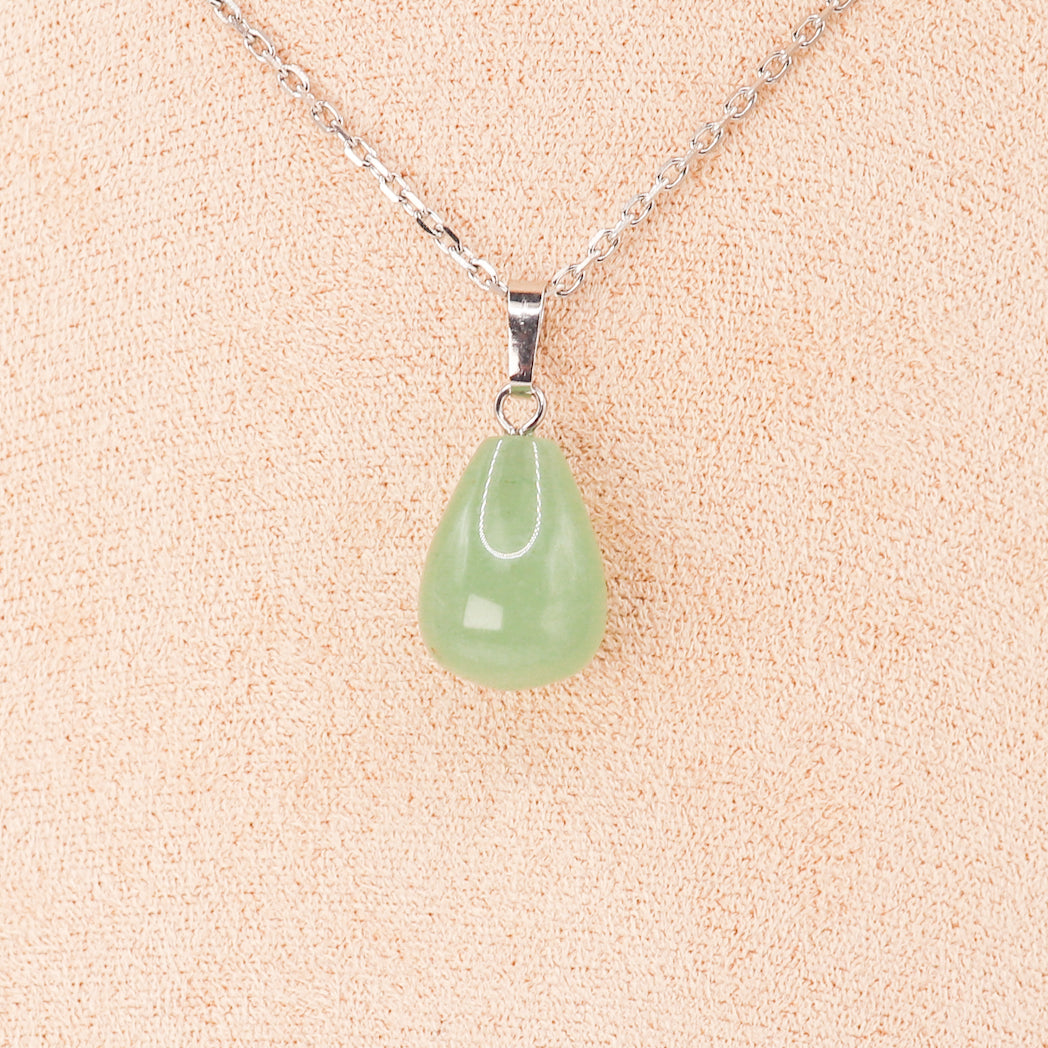 Pendentif | Goutte en Aventurine verte